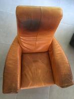 Fauteuil Gerard van den Berg type Longa cognac kleur, Huis en Inrichting, Fauteuils, Ophalen, Gebruikt, 100 tot 125 cm, Design modern, tijdloos
