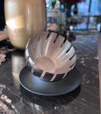 Moderne fruitschaal chrome, Ophalen of Verzenden, Zo goed als nieuw, Rond, Overige materialen