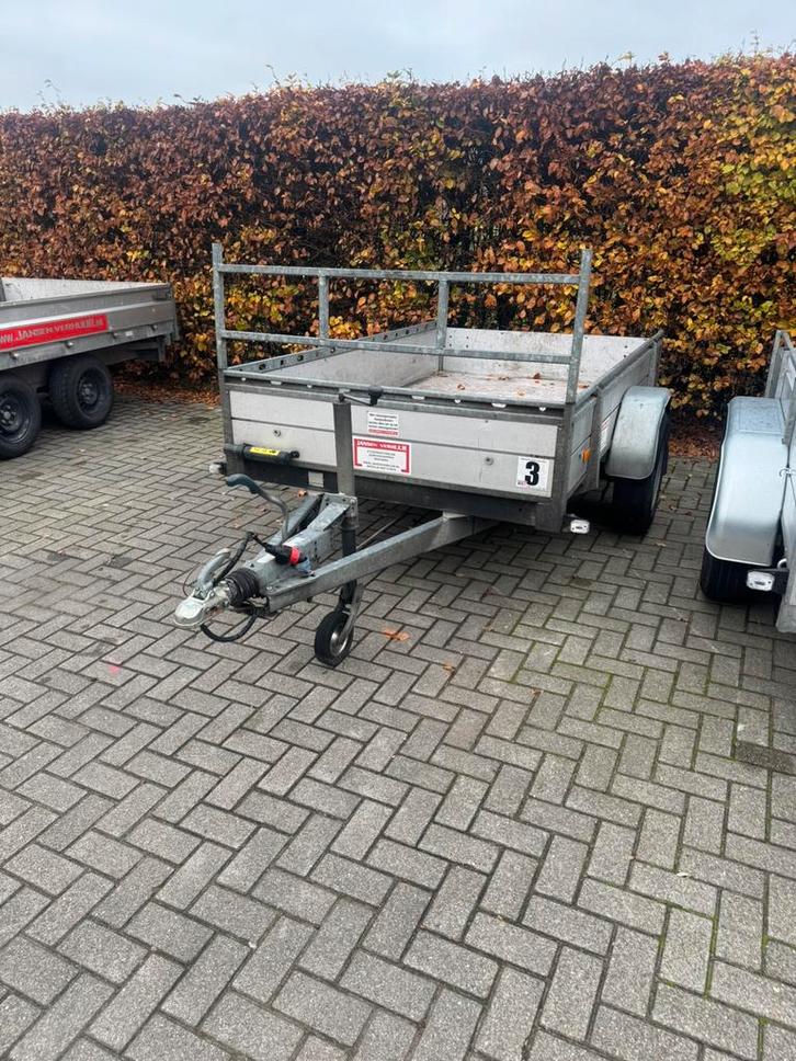 Hapert geremde enkelasser, Auto diversen, Aanhangers en Bagagewagens, Gebruikt, Ophalen of Verzenden