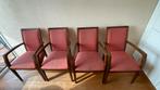 Set van 4 zeer comfortable eetkamerstoelen, Ophalen, Gebruikt, Vier, Rood