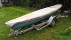Coleman Ram-X 16' Scanoe Kano + ATEC trailer + fluistermotor, Watersport en Boten, Canadese kano of Open kano, Gebruikt, Met peddels