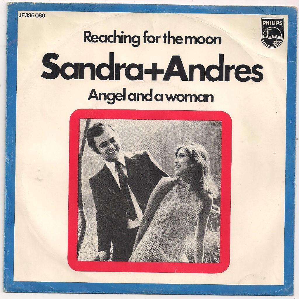 Sandra + Andres- Reaching for the Moon, Cd's en Dvd's, Vinyl Singles, Verzenden, 7 inch, Zo goed als nieuw, Pop