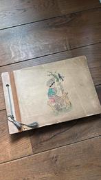 Vintage oud foto album papier, Antiek en Kunst, Curiosa en Brocante, Ophalen of Verzenden
