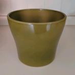 Scheurich bloempot groen, Tuin en Terras, Bloempotten, Rond, Ophalen of Verzenden, Zo goed als nieuw, Terracotta