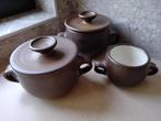 Zaalberg Holland aardewerk servies vintage bruin, Huis en Inrichting, Keuken | Servies, Ophalen of Verzenden, Gebruikt, Aardewerk