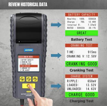 Accu tester nieuw 12&24V NL taal beschikbaar voor biedingen