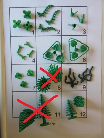 L179 *NIEUW* LEGO PLANT GRAS BLADEREN PLANTS ruggengraat beschikbaar voor biedingen
