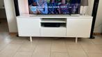 Wit hoogglans  IKEA tv kast met lade  160x47x45(ex15cm poot), 150 tot 200 cm, Minder dan 100 cm, 25 tot 50 cm, Gebruikt