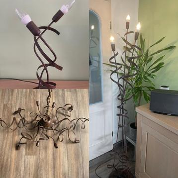 3 Lampen: Staande, Hang- & Tafellamp beschikbaar voor biedingen