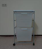 Handige rolcontainer op wielen met twee grote bakken, Huis en Inrichting, Kasten | Overige, Ophalen, Gebruikt