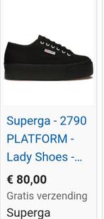 Superga platform sneakers mt 37 zwart, Zwart, Ophalen of Verzenden, Superga, Sneakers of Gympen