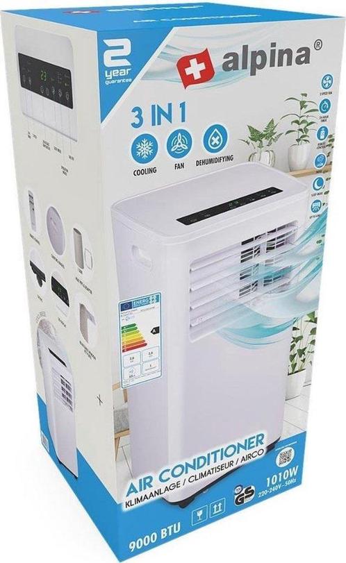 Alpina 3in1 airco - ventilator - ontvochtiger 9000 BTU, Witgoed en Apparatuur, Airco's, Zo goed als nieuw, Mobiele airco, Minder dan 60 m³