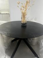 Mooi zwarte eettafel met spinnenpoot met 100cm blad, Huis en Inrichting, Tafels | Salontafels, Ophalen, 100 tot 150 cm, 50 tot 100 cm