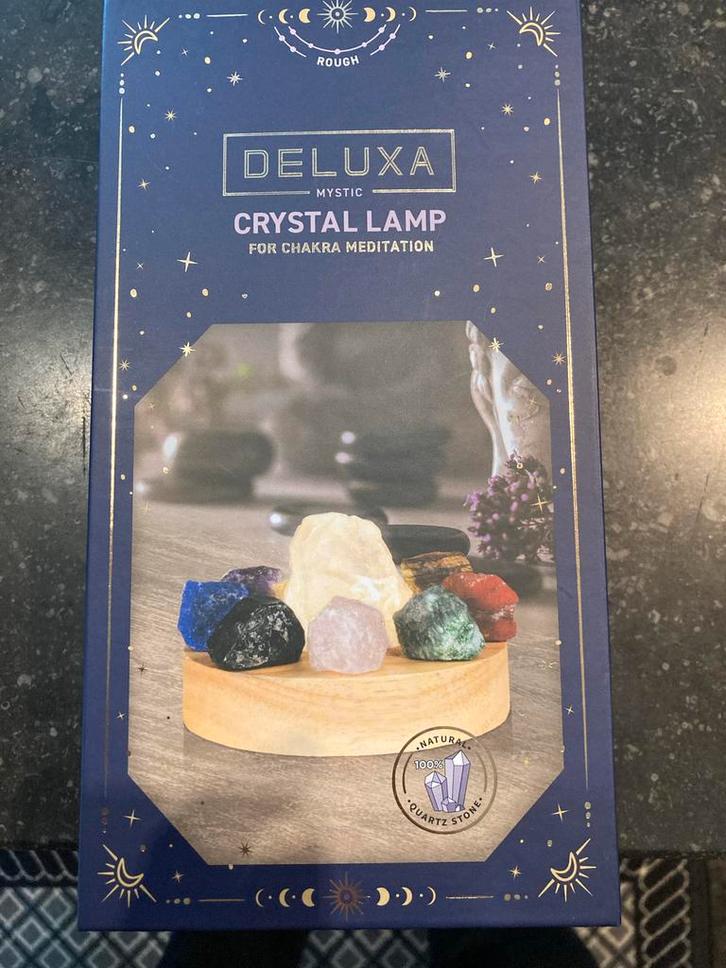 Kristallen Lamp, Huis en Inrichting, Lampen | Tafellampen, Zo goed als nieuw, Glas, Verzenden