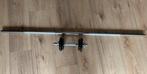 Halter en dumbell met gewichten, Ophalen of Verzenden, Zo goed als nieuw, Krachtstation