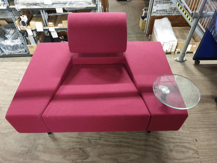 Design Fauteuil Garni, van Rob Eckhardt ( Dutch Originals ), Huis en Inrichting, Fauteuils, Gebruikt, Hout, Metaal, Stof, Overige materialen