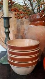 Set van 4 Franse Gien gres kommen, Antiek en Kunst, Curiosa en Brocante, Ophalen of Verzenden