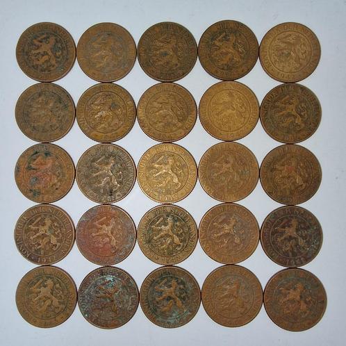 Nederland - Lot 25 stuks 1 cent 1942 Wilhelmina, Postzegels en Munten, Munten | Nederland, Setje, 1 cent, Koningin Wilhelmina