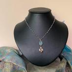 Kyaniet zilver beschermt aura straling geluk magie harmonie, Met edelsteen, Blauw, Nieuw, Ophalen of Verzenden