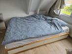 Ikea 2 persoons bed met lades, Ophalen, Gebruikt, Wit, Tweepersoons