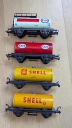 Fleischmann Shell, Esso wagon set, Gebruikt, Gelijkstroom, Fleischmann, Wagon