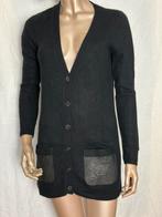 Gerard Darel vest maat T1. (M) Cashmere Leer, Kleding | Dames, Ophalen of Verzenden, Zo goed als nieuw, Maat 38/40 (M), Zwart