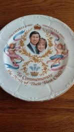 Bordje Charles en Diana, Ophalen of Verzenden, Gebruikt, Buitenland, Servies