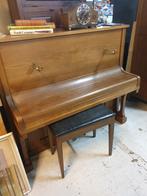 Steinler Piano met Bankje, Muziek en Instrumenten, Piano's, Ophalen, Gebruikt, Bruin, Piano