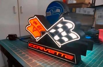 Corvette Reclamebak XXL LED - Eyecatcher! beschikbaar voor biedingen