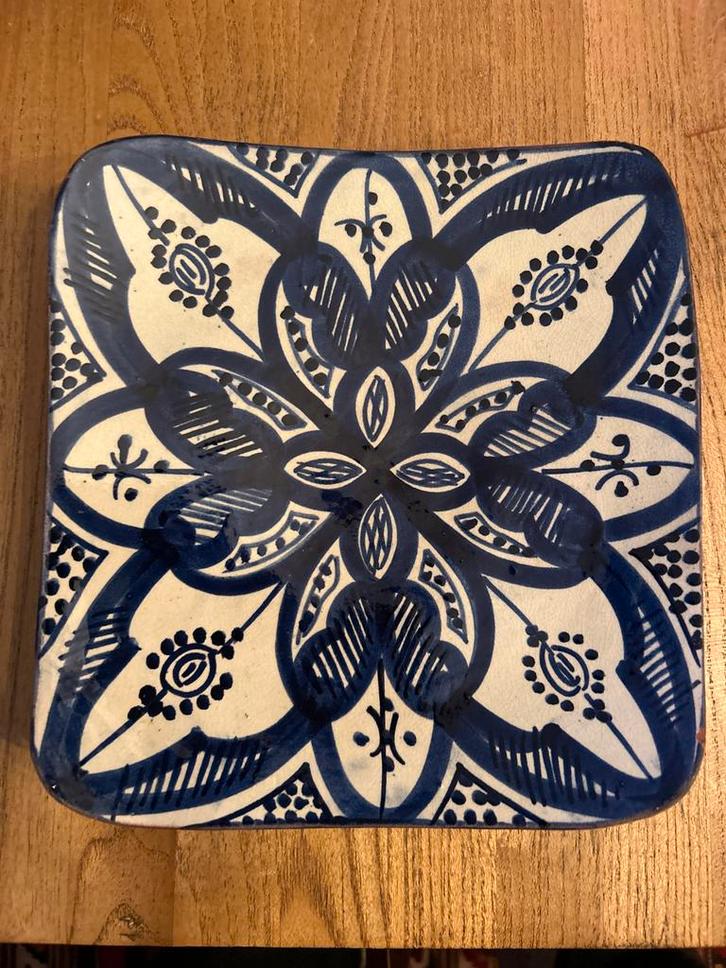 Decoratieve Schaal / Wanddecoratie - 21x21 cm, Antiek en Kunst, Antiek | Wandborden en Tegels, Ophalen of Verzenden