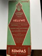 oude wegenkaart van de Veluwe, Gelezen, Ophalen of Verzenden, Landkaart, 1800 tot 2000