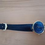 Certina verguld horloge quartz saffier blauw  32mm/band 19cm, Overige merken, Staal, Ophalen of Verzenden, Staal