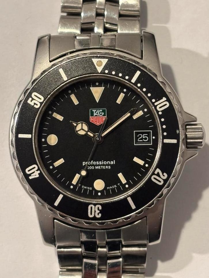 Tag Heuer Professional 200M 929.213G-2, Sieraden, Tassen en Uiterlijk, Horloges | Heren, Gebruikt, Polshorloge, TAG Heuer, Staal
