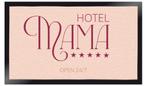 Deurmat: HOTEL MAMA (45x75cm-schoonloop, Verzenden, Nieuw, Rubber, Schoonloopmat