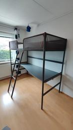Hoogslaper, met bureau en matras, Ophalen, Gebruikt, Eenpersoons, Minder dan 160 cm
