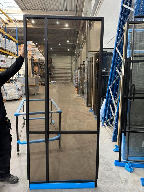 Taatsdeur brons glas 2337x1001mm exacte maat *sale 460, Doe-het-zelf en Verbouw, Deuren en Horren, Nieuw, Binnendeur, 215 cm of meer