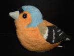 K & M WILD REPUBLIC VOGEL VINK PLUCHE ORANJE/BLAUW MET, Verzenden, Nieuw, Overige typen