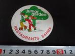 sticker restaurants SARMA junior garden strip rolschaatsen, Ophalen, Zo goed als nieuw