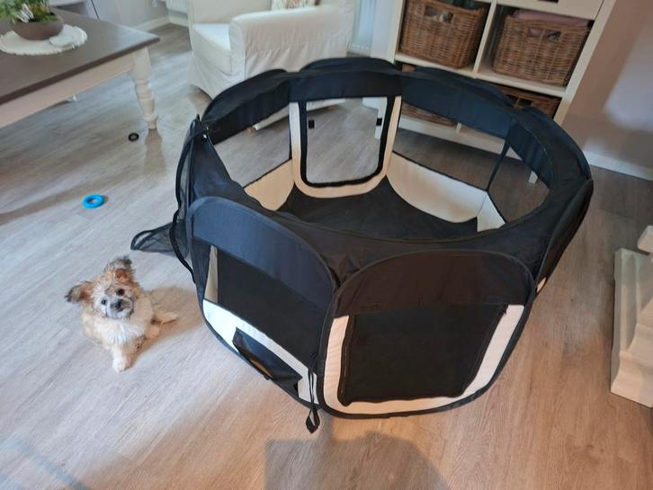 Puppy ren/ bench/ grondbox  opvouwbaar, Dieren en Toebehoren, Honden-accessoires, Gebruikt, Ophalen of Verzenden