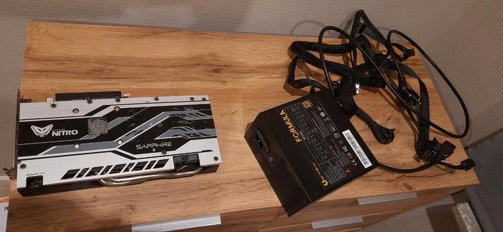 Videokaart AMD RX 580 4GB BitFenix Formula Gold 450W psu, Computers en Software, Videokaarten, Zo goed als nieuw, PCI-Express 3.0