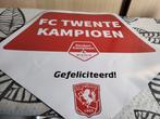 Schild karton fc twente 18-19, Verzamelen, Zo goed als nieuw, Poster, Plaatje of Sticker, Ophalen, F.C. Twente