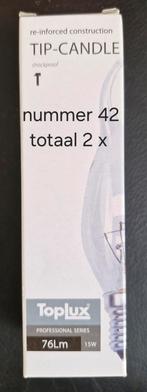 nr. 42 toplux kaarslamp, Led-lamp, Minder dan 30 watt, Nieuw, E27 (groot)