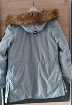 Warme Winterjas met Capuchon, Kleding | Dames, Blauw, Zo goed als nieuw, Quechua, Ophalen