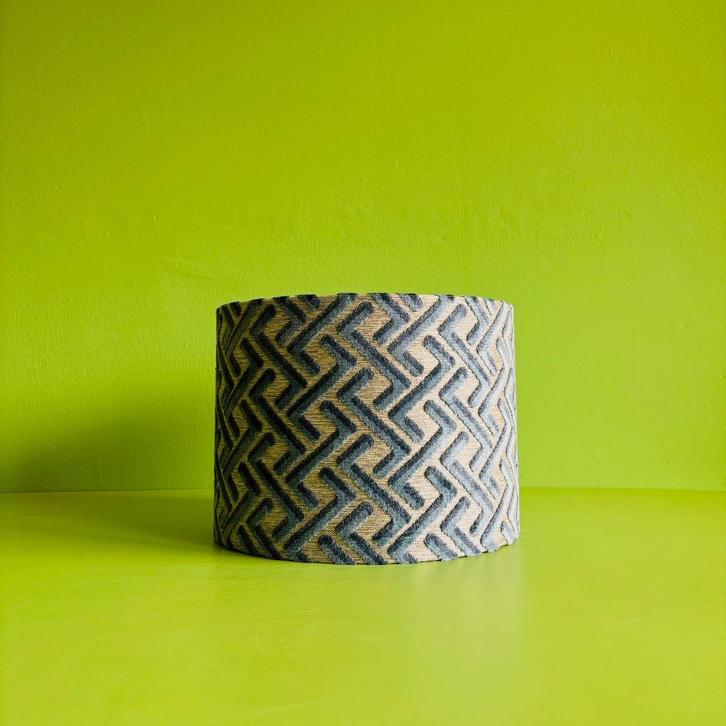 STUDIO LUUMS lampenkap #054, Huis en Inrichting, Lampen | Lampenkappen, Nieuw, Minder dan 25 cm, Rond, Grijs, Blauw, Ophalen of Verzenden