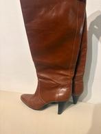 Hugo Boss leren laarzen cognac z.g.a.n. mt 40, Ophalen of Verzenden, Zo goed als nieuw, Bruin, Hoge laarzen