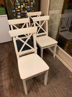 IKEA Eetkamerstoelen - Wit, Ophalen, Gebruikt, Wit, Vier