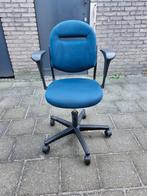 Bureaustoel blauw, Huis en Inrichting, Blauw, Gebruikt, Bureaustoel, Ophalen