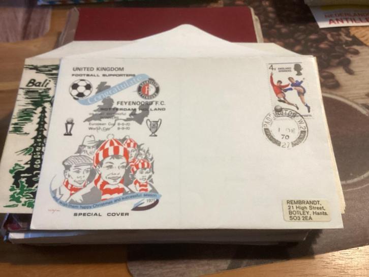 No5924 Stadspost Feyenoord World cup 21-9-1970 Heb ook, Postzegels en Munten, Postzegels | Eerstedagenveloppen, Onbeschreven, Nederland
