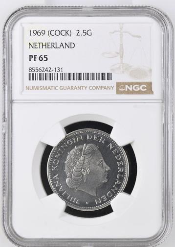 1 Rijksdaalder 1969 Haan NGC Proof 65 (€ 575) beschikbaar voor biedingen