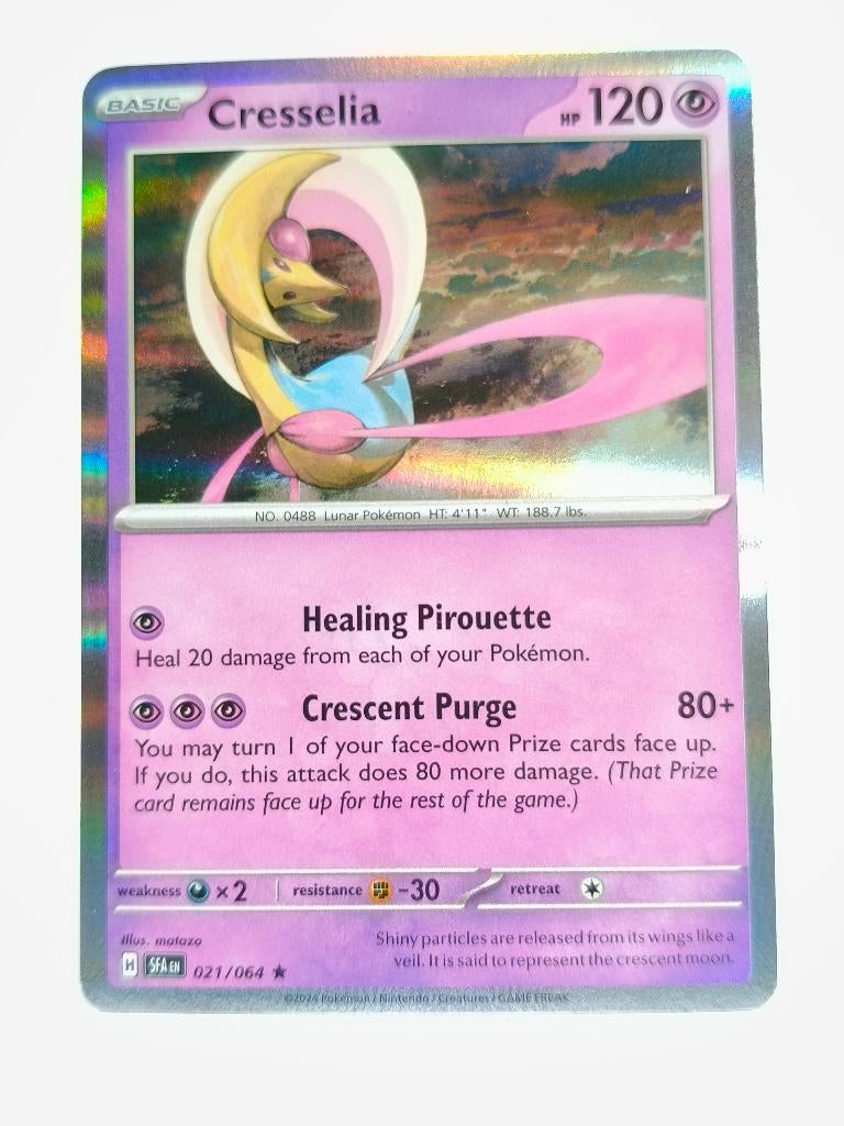 Pokémon - Shrouded Fable - Cresselia - 021/077 - Holo, Verzenden, Zo goed als nieuw, Losse kaart, Foil